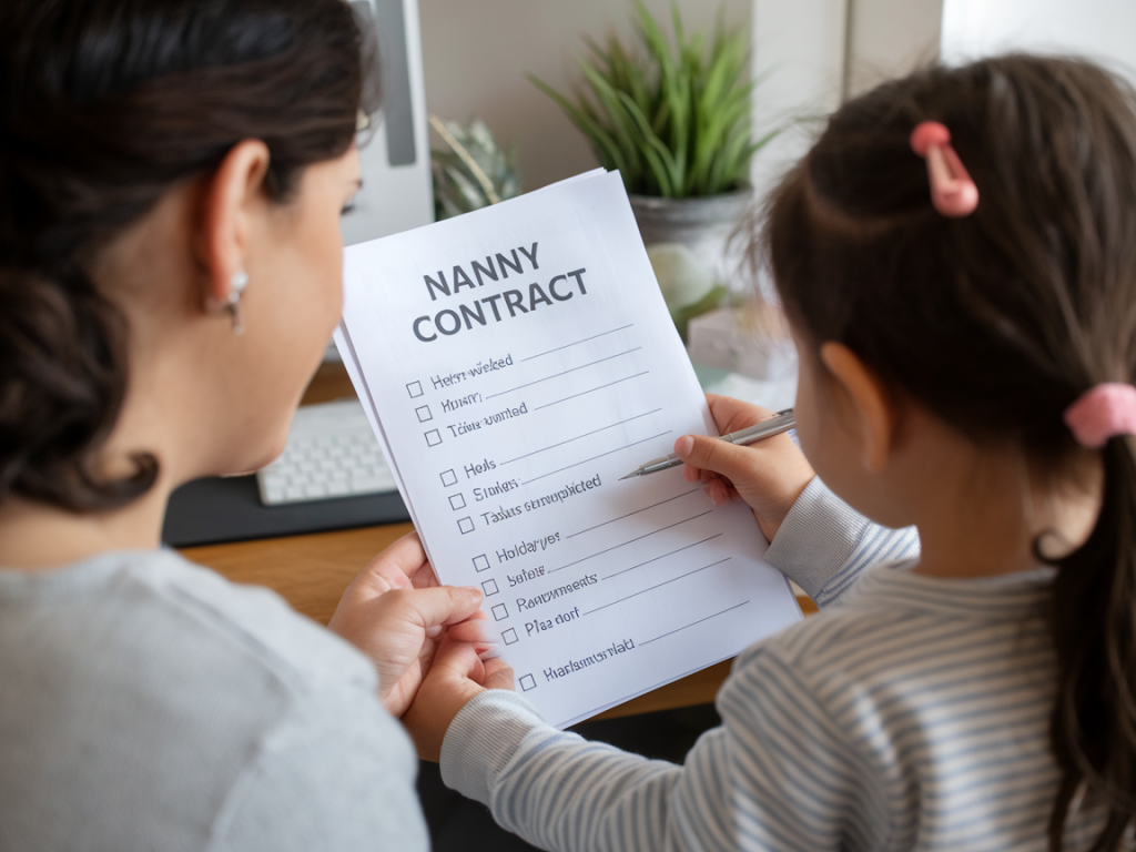 Comment préparer un contrat de nounou clair : horaires, tâches, congés et rémunération
