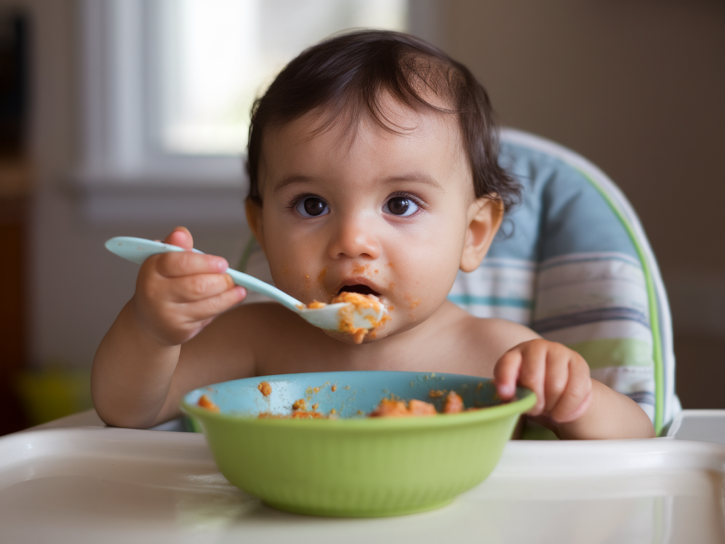 Comment apprendre à un bambin de 2‑3 ans à manger avec une cuillère sans crises ni gâchis